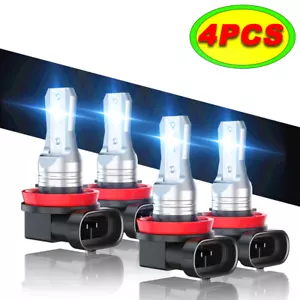 4x H8 H9 H11 LED Headlight Bulb Kit High/Low Beam Super Bright 6500K Xenon White - Picture 1 of 12