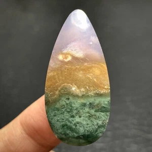 Opalized Coral Fossil Chalcedony Cabochon 38x18x5mm High Quality 28.5 ct - Picture 1 of 6