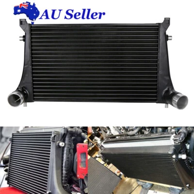 70mm Competition Intercooler for VW MK7 GTI Golf R VAG 1.8T 2.0T 8V A3 S3 Black - image 1 of 4
