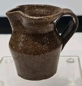 MARVIN BAILEY Indigenous Southern Prim. Folk Art Pottery Mini Pitcher Creamer - Picture 1 of 6