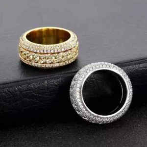 2CT Tester Pass Moissanite Engagement Wedding Band Ring 925 Sterling Silver - Picture 1 of 7