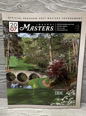 Programa Oficial Masters Golf Tournament 2007 Excelente Libro de Souvenirs PGA Foto 1 de 4