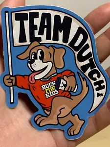 Dutch Bros Sticker September 2024 Team Holländischer Hund (Bock für Kinder) - Bild 1 von 2