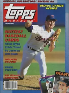 Spring 1990 Topps Magazine - Nolan Ryan Texas Rangers HOF Pitcher - Picture 1 of 3