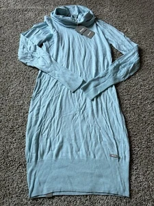 Bench Women Blue Pull Over Long Sleeve Active Dress Hoodie Size Small Crowl Neck - Picture 1 of 18