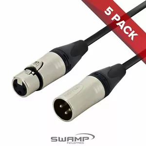 Paquete de 5 cables de micrófono SWAMP Pro-Line equilibrados XLR Neutrik AG - 3 m - Imagen 1 de 4