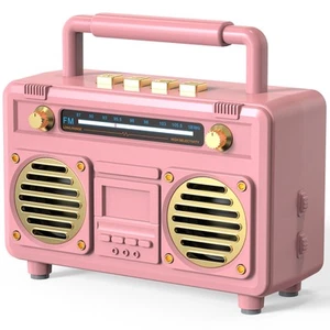 Mini Cute Bluetooth Speaker, Gift for Women Teen Girls, Pink Decor Aesthetic ... - Bild 1 von 7