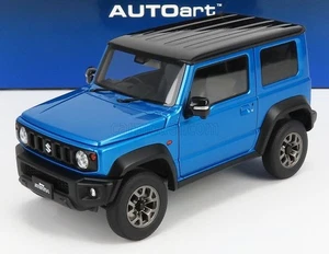 AUTOART 1/18 Scale Suzuki Jimny Sierra (JB74) Blue Metallic (Black Roof) - Picture 1 of 9