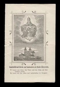 litografía peregrinación SAN TRINIDAD DOMINGOS MONTAÑA. en BAJA AUSTRIA 19. Jh. - Imagen 1 de 1