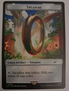 Treasure Token NM/M Sonic the Hedgehog Secret Lair 2094 MTG Magic the Gathering - Bild 1 von 2