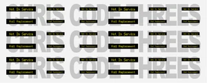 Code 3 selbstklebender Vinyl-Aufkleber Anzug 1/76 Corgi/CMNL Busse - Destination Blinds 12 - Bild 1 von 1