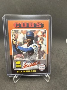 2024 Topps Heritage High Number Bill Madlock Real One Red Ink Auto /75 #ROA-BMA - Picture 1 of 7