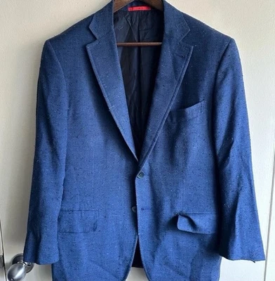 FULLY BESPOKE ISAIA Slub Silk Blazer MSRP $6,995 - Image 1 of 4