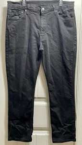 Pantalones de mezclilla Levis 511 para hombre talla 38x30 negros ajustados rectos logotipo años 90 vintage - Imagen 1 de 19