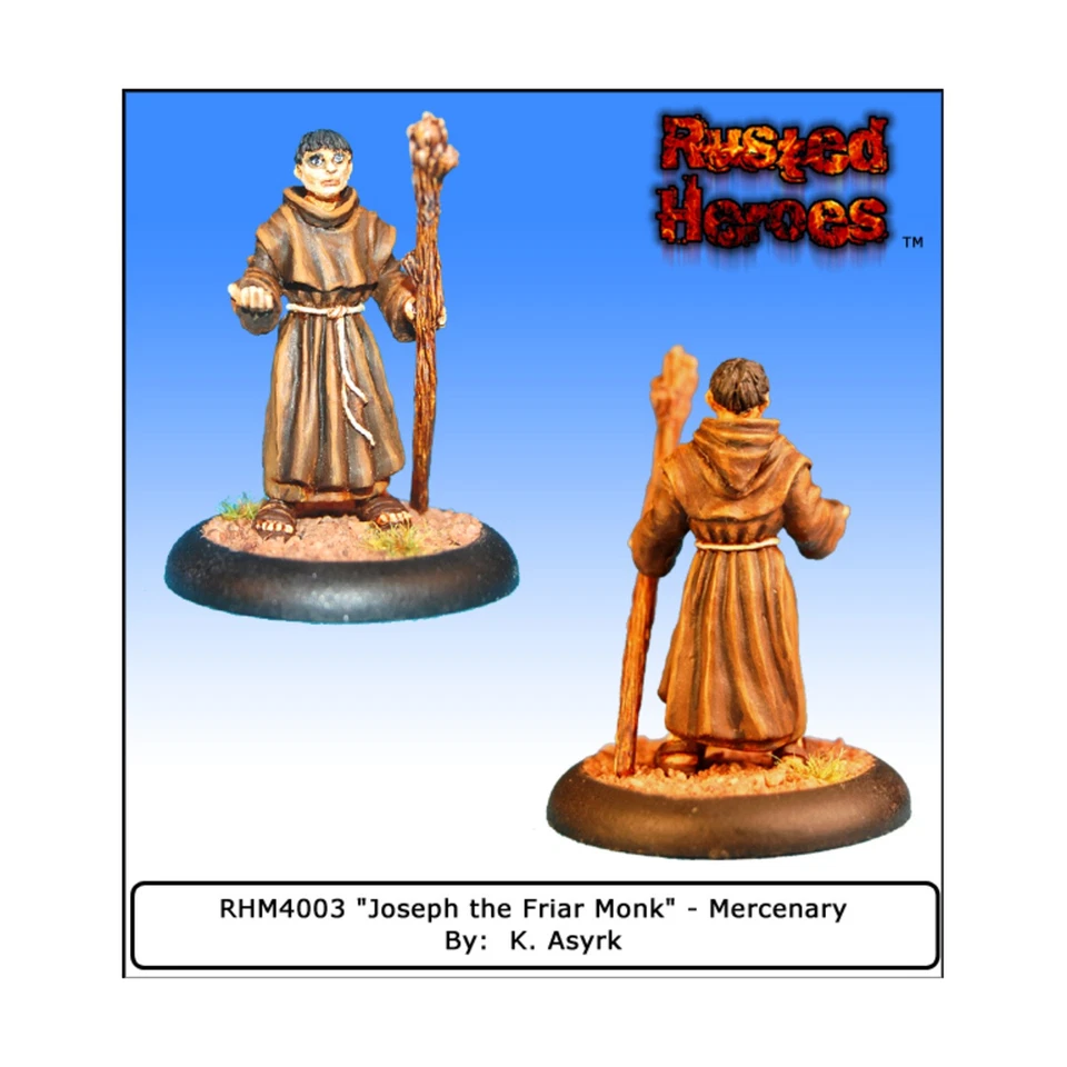 Fantasía Héroes Rustados Mercenarios José el Fraile - Paquete Monje Nuevo Foto 1 de 1