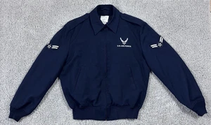 Air Force Jacket Mens 42R Blue Full Zipper Wings Removable Liner - Picture 1 of 6