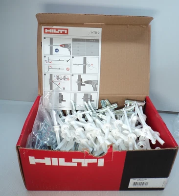 Caixa de 100 HILTI HTB-2-S 1/4" parafuso alternador âncora de drywall com parafusos Phillips - Imagem 1 de 2
