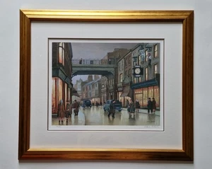 Steven Scholes b:1952 - Hand Signed Ltd Edition Print "Underbank Stockport" - Picture 1 of 3