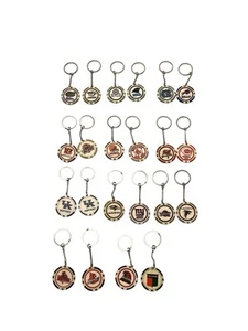 Mixed Lot 21 NFL / College Football MLB Keychains - Picture 1 of 8
