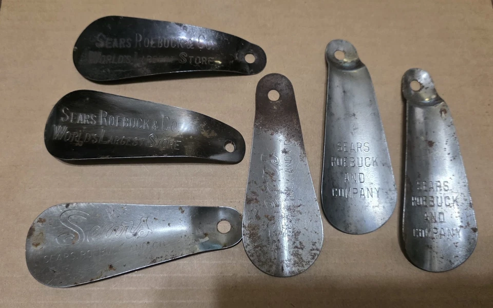 6 Vintage Metal Shoe Horn From Sears Roebuck & Company - image 1 of 1
