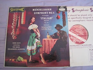 MENDELSSOHN Symph #4 / SCHUBERT Symph #6 SOLTI CS 6065 FFSS WBG BB 1E/1E NM - Picture 1 of 1