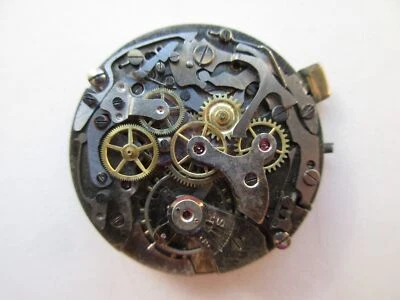 Landeron cal. 51 Швейцарский хронограф часы механизм циферблат и стрелки - на запчасти - Изображение 1 из 4
