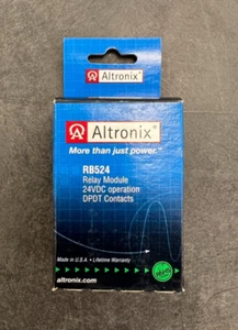 Altronix RB524 Relay Module 24Vdc 40mA, 5A/220VAC or 28VCD DPDT Contacts - Picture 1 of 5