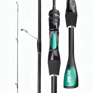 Black + Blue UL Ultra Light Carbon Fiber Fishing Rod - Picture 1 of 5