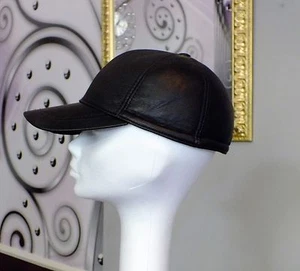 Coole Leder Cap Basecap Ledermütze Echtes Leder NEU - Bild 1 von 3