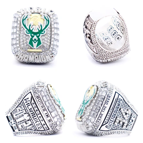 2021 OFFICIAL Milwaukee Bucks Championship Ring NBA Champions Size 8-14. Premium Cover