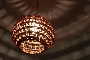 Wicker pendant lamp made of natural vine Handmade - Picture 1 of 12
