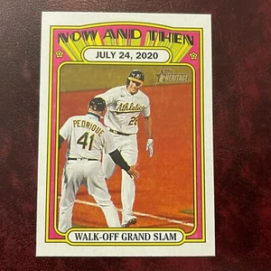 2021 Topps Heritage 1972 Set MATT OLSON WALK OFF GRAND SLAM Insert high NT-8 A'S - Picture 1 of 1