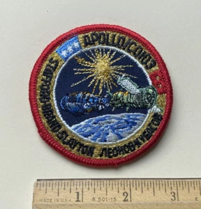 Distintivo toppa souvenir rotondo ricamato 3" missione ASTP Apollo Soyuz NASA - Foto 1 di 3