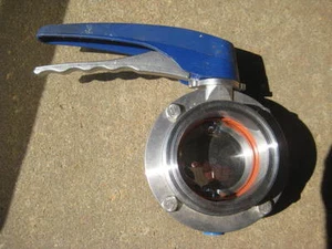 Tri Clamp Sanitary Stainless Steel 3'' 304L Butterfly Valve , (A1) - Picture 1 of 4