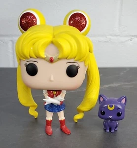 Funko Pop! Sailor Moon &Luna #89 Vaulted Glitter Go! Exclusive - Picture 1 of 7