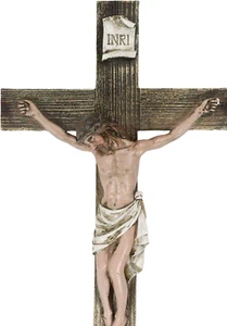 Passion of Jesus Christ Death at Calvary Crucifix Catholic INRI Wall Cross Ha... - Picture 1 of 12