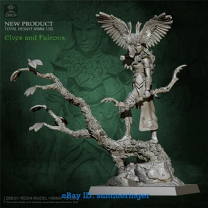 1/35 Scale Falconry Huntress Unpainted Figure Model Kits Unassembled YUFAN Model - Picture 1 of 5