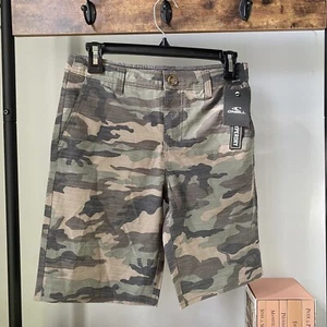 O’NEILL hyperdry Boys Locked Slub Hybrid Shorts in Camo green size 14 (W27) NEW - Picture 1 of 6