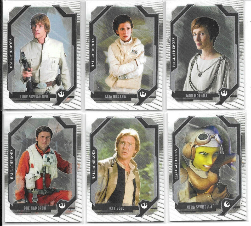 2017 Topps Star Wars Masterwork - Complete 10-card Hall Of Heroes Chase Set NM - Image 1 of 4