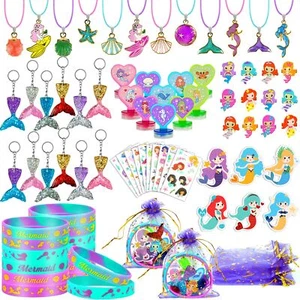 90 PCS Mermaid Party Favors for Girls Mermaid Birthday Supplies Bracelets Sta... - Picture 1 of 7