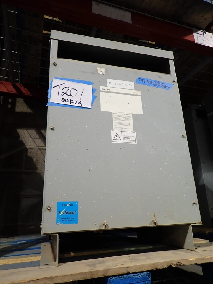 Transformador Federal Pacific 30 KVA T4T30E 480-208y/120v usado TTR probado T201 Foto 1 de 4