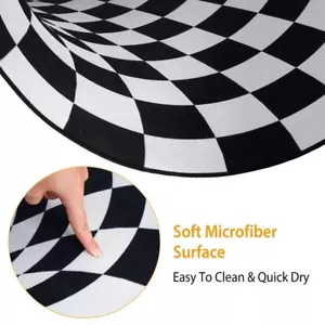 3D Bottomless Hole Optical Illusion Area Rug Carpet Floor Mat Home Living Room - Picture 1 of 9