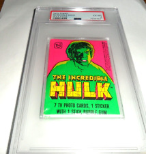 1979 Topps INCREDIBLE HULK Unopened Bubble Gum Wax Pack TV Show PSA 6  EX MINT