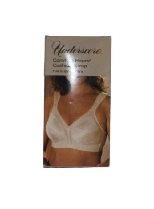 Sujetador vintage años 80 con bajo puntaje sin alambre cojín de almendra cómodo correa ancha talla 42C Foto 1 de 3