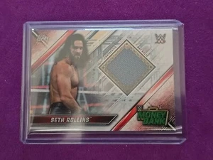 2018 WWE Topps Seth Rollins Mat Relic Money In The Bank Trading Card - Picture 1 of 6