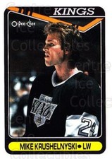 1990-91 Topps Tiffany #167 Mike Krushelnyski