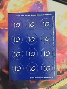 Vintage 2000 Wizards of the Coast Pokémon Unused Unpunched Damage Counters - Picture 1 of 2