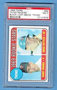 1969 Topps Black Loop Above Graig Nettles Twins #99 Rookie PSA 7 #07147876 - Picture 1 of 3