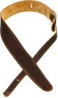 Taylor Leather/ Suede 2.5" Guitar Strap - Chocolate Brown