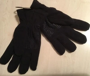 Mens Black fleece-lined gloves. Easy at Matalan. - Picture 1 of 4